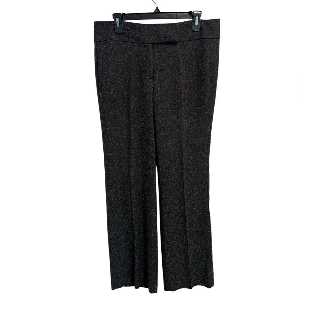 Dana Buchaman Women’s 12 Charcoal Gray Tweed professional work slacks pants
